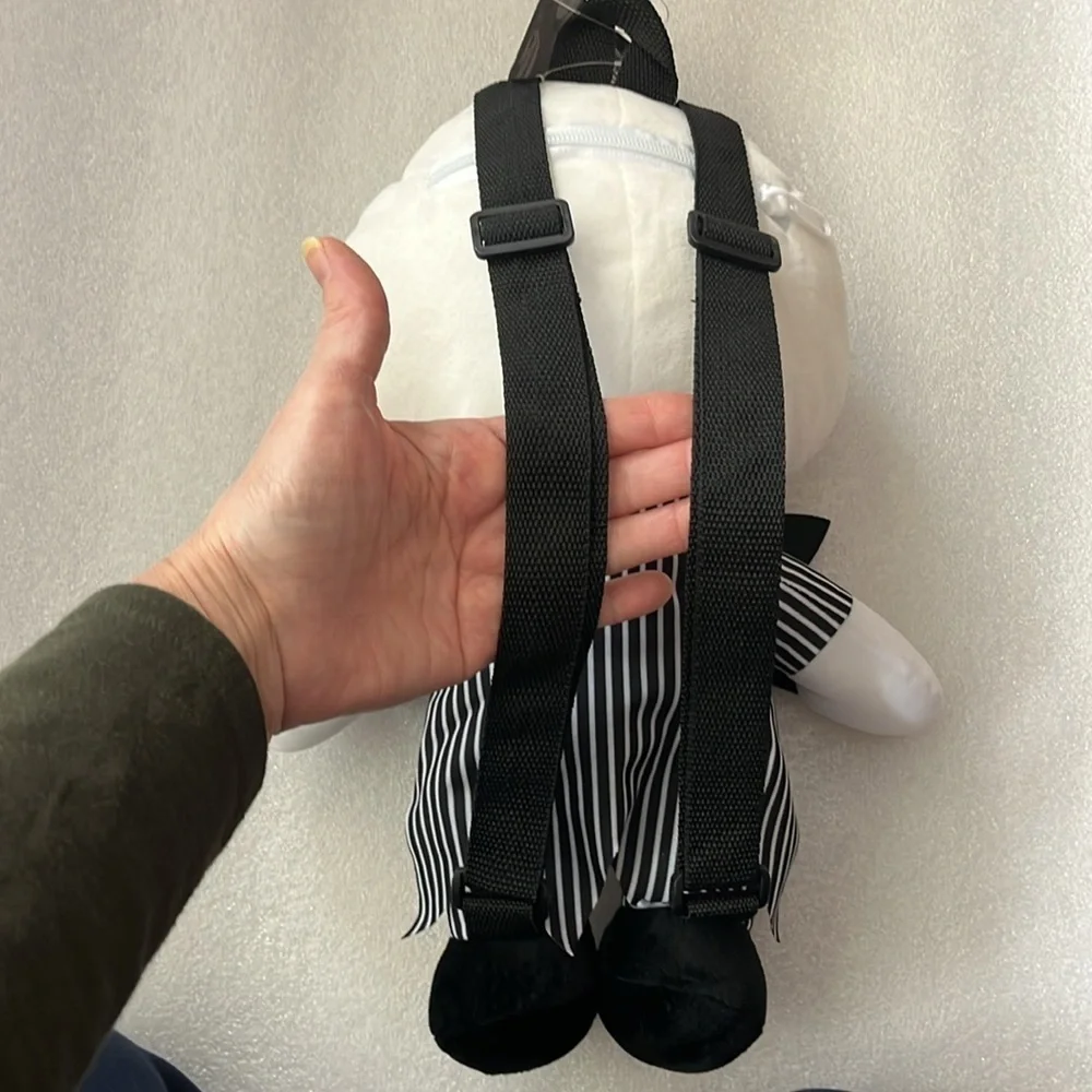 🆕 Jack Skellington Backpack Mini Nightmare  Before Christmas Stuffed Plush Zip